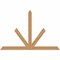 Ekena Millwork Saratoga Timber Gable Bracket, Western Red Cedar, 60"W x 40"H x 1 1/2"D x 3 1/2"F, 16/12 Pitch GBW060X40X0204SAR00SWR - alternate 1